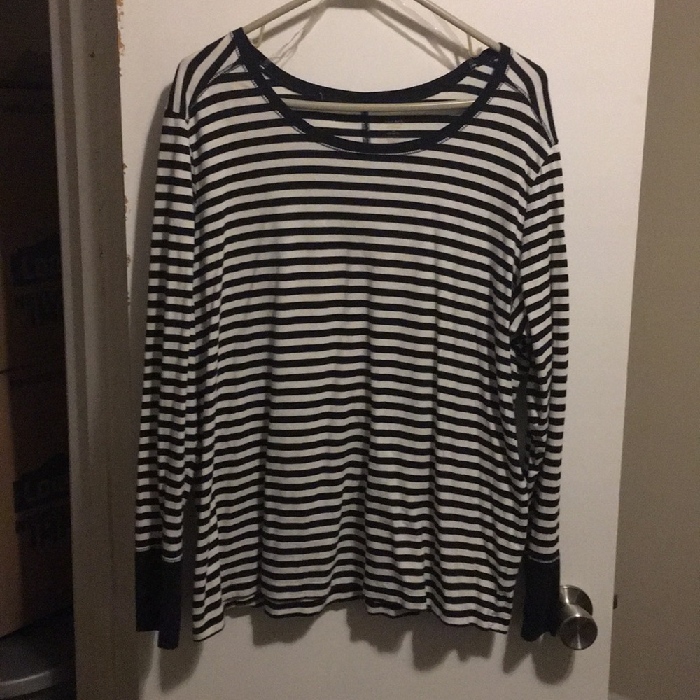 Long sleeve striped top